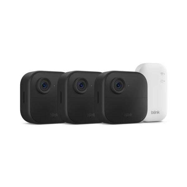 Blink Outdoor 4 (newest model) – Wireless smart security camera, two-year battery life, 1080p HD day and infrared night live view, two-way talk. Sync Module Core included – 3 camera system - Image 2