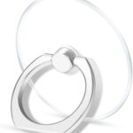 Read more about the article Transparent Clear Phone Ring Grips Holder Kickstand, Finger Ring Stand for Cell Phone Tablet Case Accessories(Round-Clear) (1)