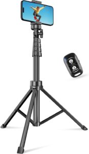 Read more about the article SENSYNE 62″ Phone Tripod & Selfie Stick, Extendable Cell Phone Tripod Stand with Wireless Remote and Phone Holder, Compatible with iPhone Android Phone, Camera