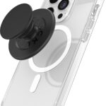 Read more about the article PopSockets PopGrip for MagSafe, Magnetic Phone Grip & Stand, Swappable Top, Secure Grip for iPhone MagSafe Cases, Kickstand for Hands-Free Viewing, Wireless Charging Compatible – Black