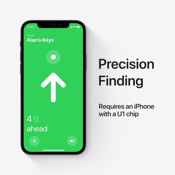 Apple AirTag 4 Pack. Keep Track of and find Your Keys, Wallet, Luggage, Backpack, and More. Simple one-tap Set up with iPhone or iPad - Image 5