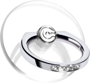 Read more about the article Transparent Phone Ring Holder Grip – EI Sonador Clear Cell Phone Ring Stand Holder Finger Grip Kickstand 360° Rotation, Compatible with Most of Phones, Tablets and Case (2 Silver Diamond)