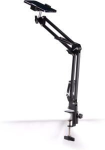 Read more about the article PHOTOMYNE Sturdy Flexible Phone Holder for Desk, Table, Office, Kitchen with Clamp for Photo Album Scanning, iPhone Holder for Desk- Black