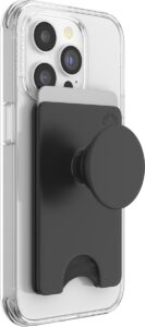 Read more about the article PopSockets Phone Wallet with Expanding Kickstand, Phone Card Holder – Black