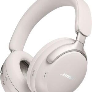 Bose QuietComfort Ultra Bluetooth Headphones, Wireless Headphones with Spatial Audio, Over Ear Noise Cancelling with Mic, Up to 24 Hours of Playtime, White Smoke