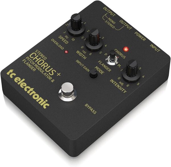 TC Electronic Guitar Chorus Effects Pedal, Black (SCF Gold) - Image 3