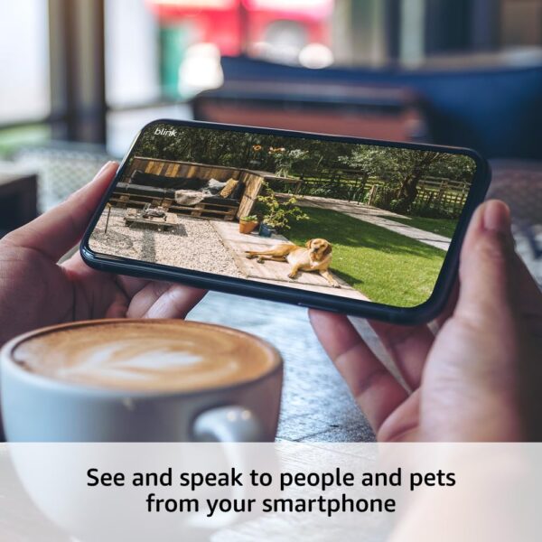 Blink Outdoor 4 (newest model), Wireless smart security camera, two-year battery, 1080p HD day and infrared night live view, two-way talk – 5 camera system - Image 3