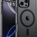 Read more about the article SUPFINE Magnetic for iPhone 16 Pro Max Case (Compatible with MagSafe) (Military Grade Drop Protection) Slim Translucent Matte Shockproof with Anti-Fingerprint Phone Case, Black