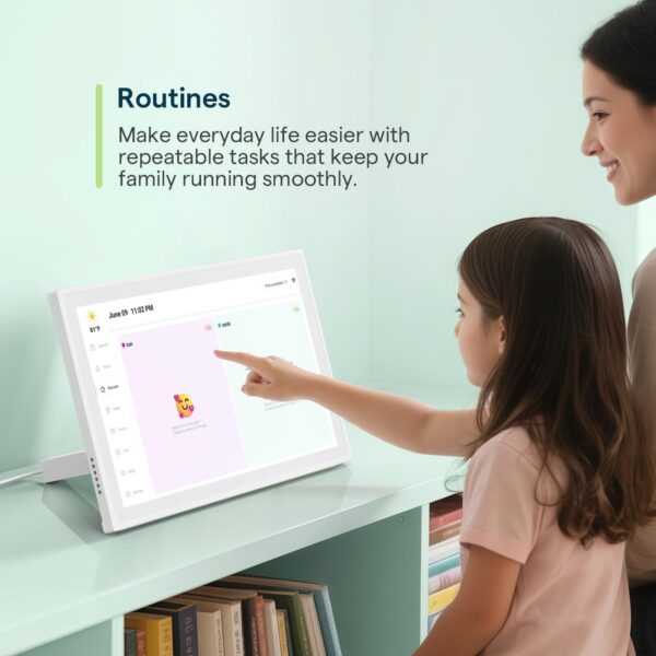 Digital Calendar, 10.1inch Smart WiFi Electronic Calendar&Chore Chart, IPS Touch Screen HD Display for Family Schedules, Share Moments Instantly from Anywhere Digital Calendar 10.1 - Image 6
