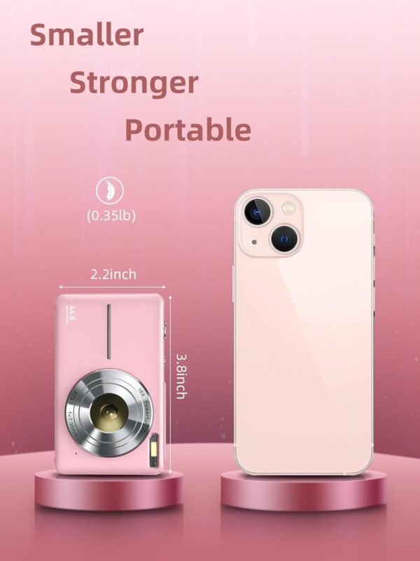 Digital Camera, FHD 1080P Camera, Digital Point and Shoot Camera with 16X Zoom Anti Shake, Compact Small Camera for Boys Girls Kids - Image 5