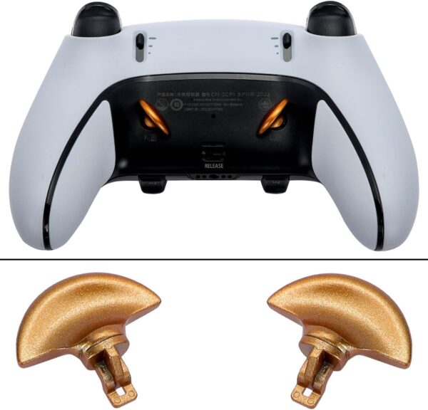 Ikpek 4PCS Metallic Back Paddles for PS5 Edge Controller, Interchangeable Metal Stainless Steel Back Buttons Replacement for PS5 Edge Controller - Controller NOT Included - Image 5