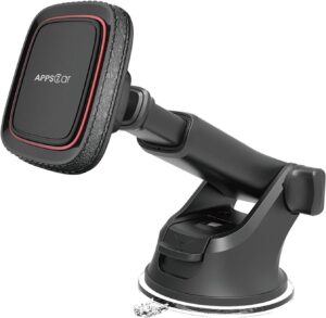 Read more about the article APPS2Car Magnetic Phone Mount for Car – Industrial Suction Cup Dashboard & Windshield Holder with Telescopic Arm, 6 Strong Magnets – Universal Fit for iPhone & Android (Metal Plate Required)