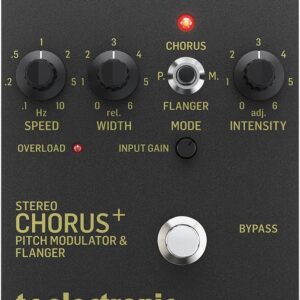 TC Electronic Guitar Chorus Effects Pedal, Black (SCF Gold)