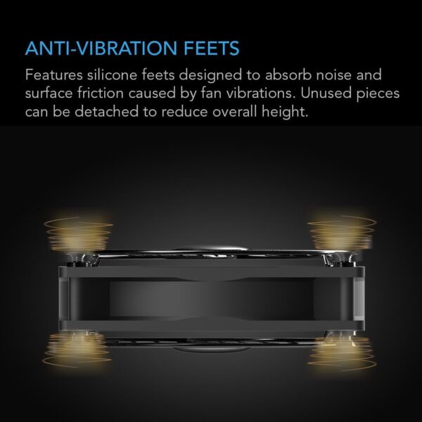 AC Infinity MULTIFAN S7, Quiet Dual 120mm USB Fan, UL-Certified for Receiver DVR PlayStation Xbox Computer Cabinet Cooling - Image 5