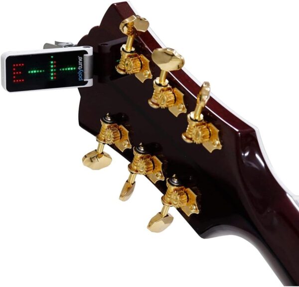 TC Electronic POLYTUNE CLIP Clip-On Tuner with Polyphonic, Strobe and Chromatic Modes and 108 LED Matrix Display for Ultimate Tuning Performance - Image 7