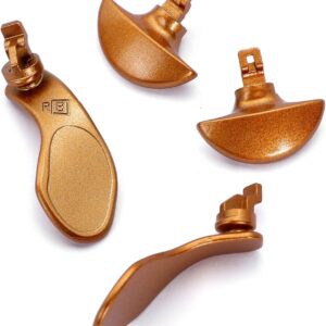 Ikpek 4PCS Metallic Back Paddles for PS5 Edge Controller, Interchangeable Metal Stainless Steel Back Buttons Replacement for PS5 Edge Controller – Controller NOT Included