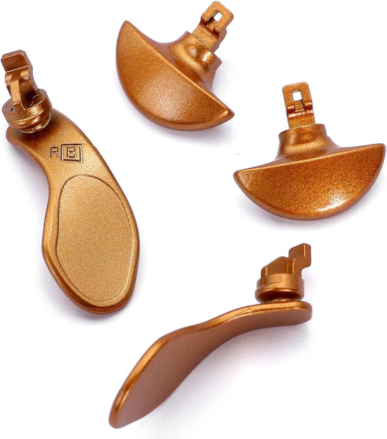 Ikpek 4PCS Metallic Back Paddles for PS5 Edge Controller, Interchangeable Metal Stainless Steel Back Buttons Replacement for PS5 Edge Controller - Controller NOT Included