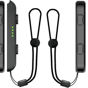 Lonxmovs 4 Pack Wrist Strap for Switch Joycon – Replacement Accessories for Joy con Straps (Black 4 Pack)