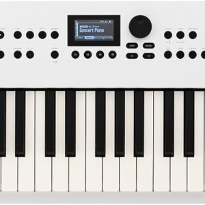 Roland GO:KEYS 5 Music Creation Keyboard | 61-Note Keyboard | Built-In Stereo Speakers | Mic Input | Bluetooth Audio/MIDI Support for Music Streaming – White