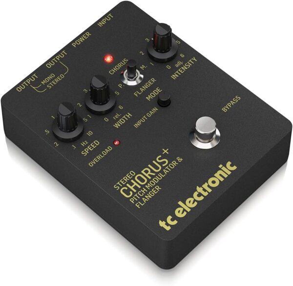 TC Electronic Guitar Chorus Effects Pedal, Black (SCF Gold) - Image 2
