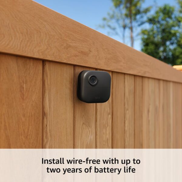 Blink Outdoor 4 (newest model), Wireless smart security camera, two-year battery, 1080p HD day and infrared night live view, two-way talk – 5 camera system - Image 5
