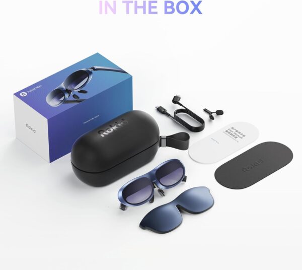 Rokid Max AR Glasses, 160" Micro-OLED Display, 50° FOV, 600nits Brightness, Compatible with iPhone 15&Android, Steam Deck, ROG, Ipad, Mac Immersive Wearable Display for Gaming & Entertainment - Image 7