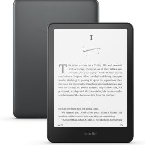 Amazon Kindle Paperwhite Signature Edition 32GB (newest model) – Our fastest Kindle with auto-adjusting front light, wireless charging, and weeks of battery life – Metallic Black