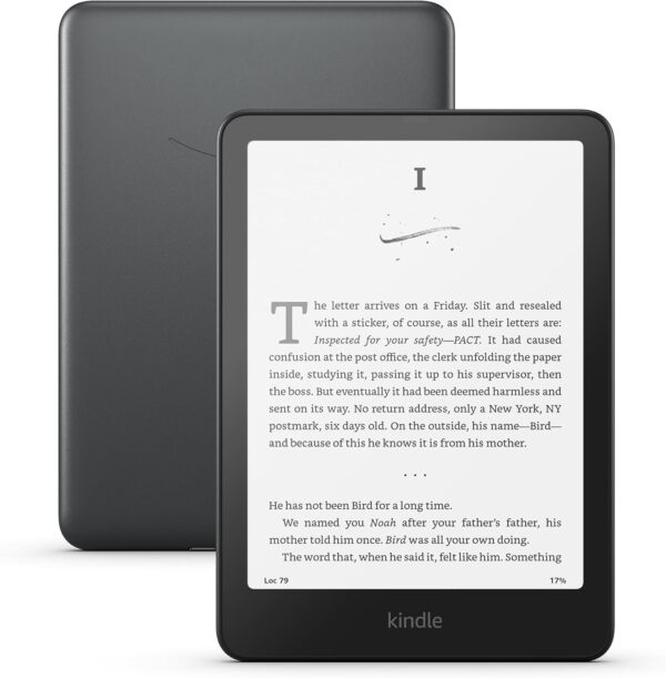 Amazon Kindle Paperwhite Signature Edition 32GB (newest model) – Our fastest Kindle with auto-adjusting front light, wireless charging, and weeks of battery life – Metallic Black - Image 2