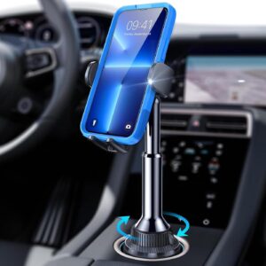 Read more about the article LISEN Cup Phone Holder for Car No Shaking Car Phone Holder Mount, 360° Adjustable Car Accessories for Women Truck Jeep, Golf Accessories for iPhone 16e 16 15 14 13 Pro Max Samsung S25 All 4-17” Phone