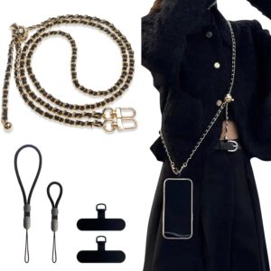 Read more about the article BFSDDM Crossbody Phone Strap – 2 Pads, Leather & Wrist Strap, Adjustable Finger Strap, Universal Phone Lanyard