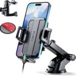Read more about the article Upgraded 3-in-1 Car Phone Holder Mount [Powerful Suction] Phone Mount for Car Dashboard Air Vent Windshield,for All iPhone Android Phone (Black)