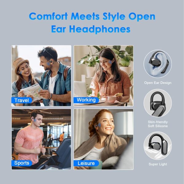 AI Translation Earbuds Real Time, 144 Language Translator Earbuds for iPhone and Android 3-in-1 Translation Headphones Translating Device for Travel Business Learning with Charging Case(Black) - Image 7