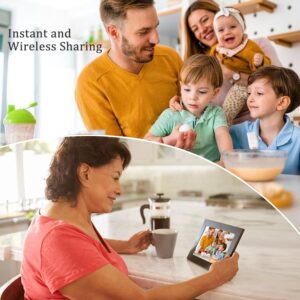 Digital Picture Frame WiFi 10.1 Inch Smart Digital Photo Frame with 1280×800 IPS HD Touch Screen, Auto-Rotate and Slideshow, Easy Setup to Share Photos or Videos Remotely via App from Anywhere