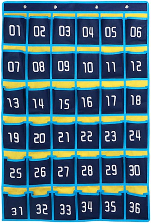 You are currently viewing Loghot Classroom Accessories Closet Pocket Chart for Cell Phones Holder Wall Door Hanging Organizer (36 Pockets Blue)