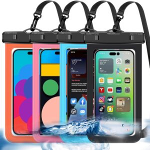 Read more about the article Up to 8.3″ 4 Pack Multicolor Universal Waterproof Phone Pouch, Large Phone Waterproof Case Dry Bag,Protection Level: IP68,Outdoor Sports for Apple iPhone,Samsung,and More,Black,Blue,Pink,Orange