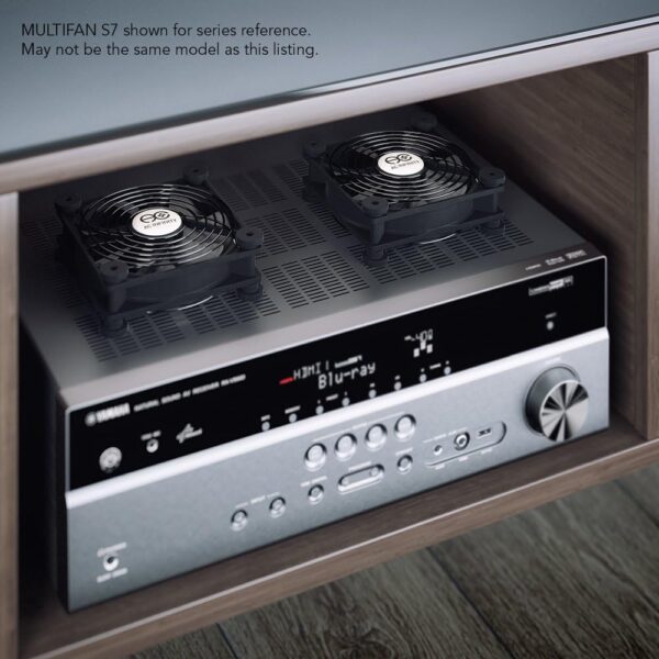 AC Infinity MULTIFAN S7, Quiet Dual 120mm USB Fan, UL-Certified for Receiver DVR PlayStation Xbox Computer Cabinet Cooling - Image 7