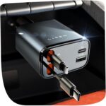 Read more about the article LISEN Retractable Car Charger, 69W USB C Car Accessories Adapter for iPhone 16 USB C Charger Fast Charging, Truck Accessories, Travel Essentials Gifts for Women Men, for iPhone 16 15 14 13 12 Pro Max