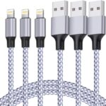 Read more about the article TAKAGI for iPhone Charger, [MFi Certified] Lightning Cable 3PACK 6FT Nylon Braided USB Charging Cable High Speed Transfer Cord Compatible with iPhone 14/13/12/11 Pro Max/XS MAX/XR/XS/X/8/iPad