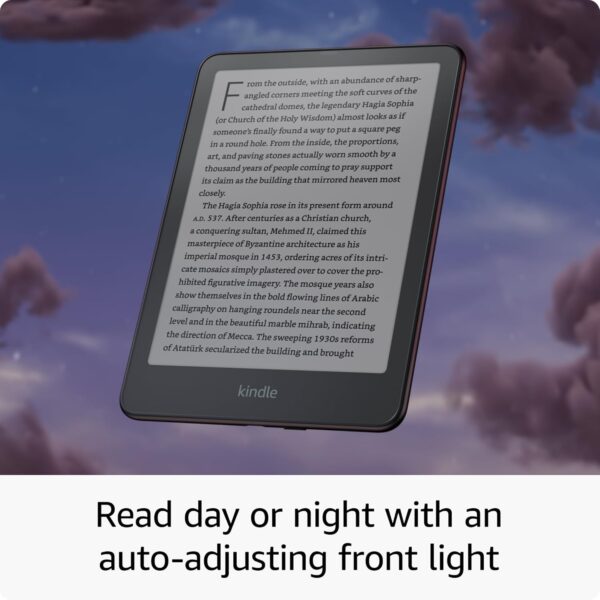 Amazon Kindle Paperwhite Signature Edition 32GB (newest model) – Our fastest Kindle with auto-adjusting front light, wireless charging, and weeks of battery life – Metallic Black - Image 5