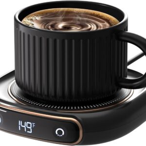 Lerat Coffee Mug Warmer, 3 Temp Settings & Auto Shut Off, Mug Warmer for Desk, Electric Beverage Warmer for Coffee/Tea/Milk in Your Home & Office, Coffee Gifts for Women Men Parents (No Cup)