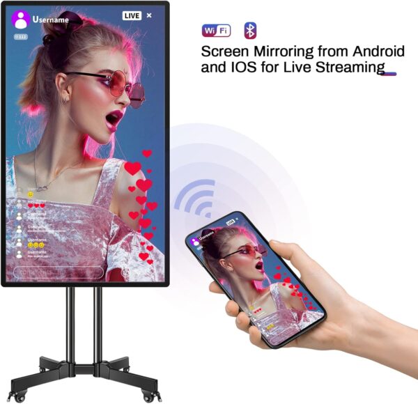 Smart Board, 49 Inch Digital Electronic Whiteboard and Smartboard for Classroom, Screen Mirroring for Live Streaming, Digital Signage Displays and Player for Advertising(Board Only) - Image 5