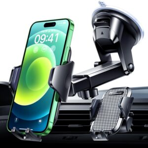 Read more about the article VANMASS Car Phone Holder 2025 Military-Grade Phone Holder for Your Car Windshield Dashboard【 65 Lbs Strongest Suction】【Patent & Safety Certs】 Universal Cell Phone Car Mount for iPhone Samsung Android