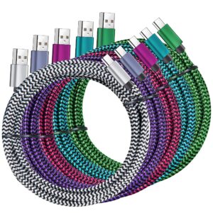 Read more about the article USB Type c Cable, 5 Pack (6FT) Nylon Braided USB C Cables 3A Fast Charging Charger for Samsung Galaxy S9/S8 Note8/9 20 10 S21 S20 S10 Plus C Cord