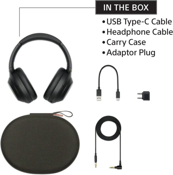 Sony WH-1000XM4 Wireless Premium Noise Canceling Overhead Headphones with Mic for Phone-Call and Alexa Voice Control, Black WH1000XM4 - Image 6