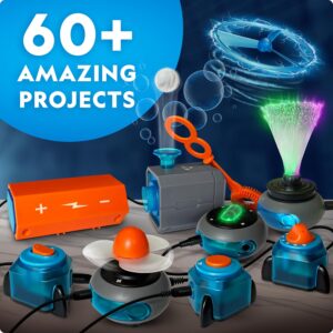 National Geographic Circuit Maker Kit – Electronics Kit for Kids with 60 Electrical Circuit Projects, Electric Circuit STEM Toy, Electronic Projects, Electrical Circuit Kit for Kids