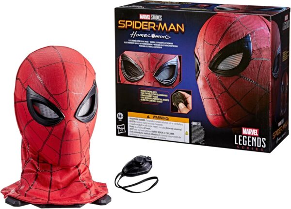SPIDER-MAN Marvel Legends Series Homecoming Electronic Expressive Mask, Premium Interactive Roleplay Gear for Adults - Image 3