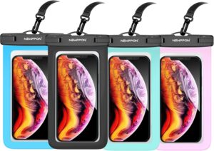 Read more about the article 4 Pack 8.5“ Waterproof Cell Phone Pouch – Underwater Dry Bag Case Lanyard – Water Proof Clear Holder Protector for iPhone 16 15 14 Pro Max Plus Samsung Galaxy S25 S24 Ultra Note for Beach Swimming