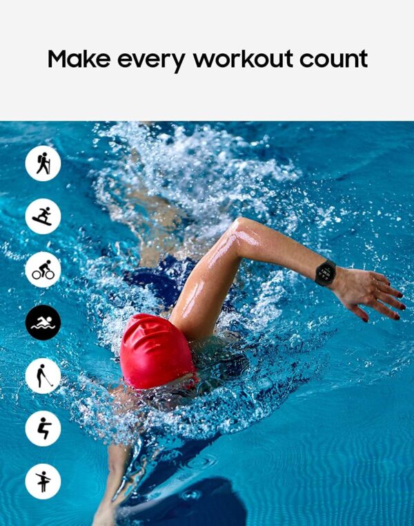 Samsung Electronics Galaxy Watch 4 40mm Smartwatch with ECG Monitor Tracker for Health Fitness Running Sleep Cycles GPS Fall Detection Bluetooth US Version - (Black) (Renewed) - Image 4