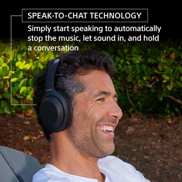 Sony WH-1000XM4 Wireless Premium Noise Canceling Overhead Headphones with Mic for Phone-Call and Alexa Voice Control, Black WH1000XM4 - Image 7