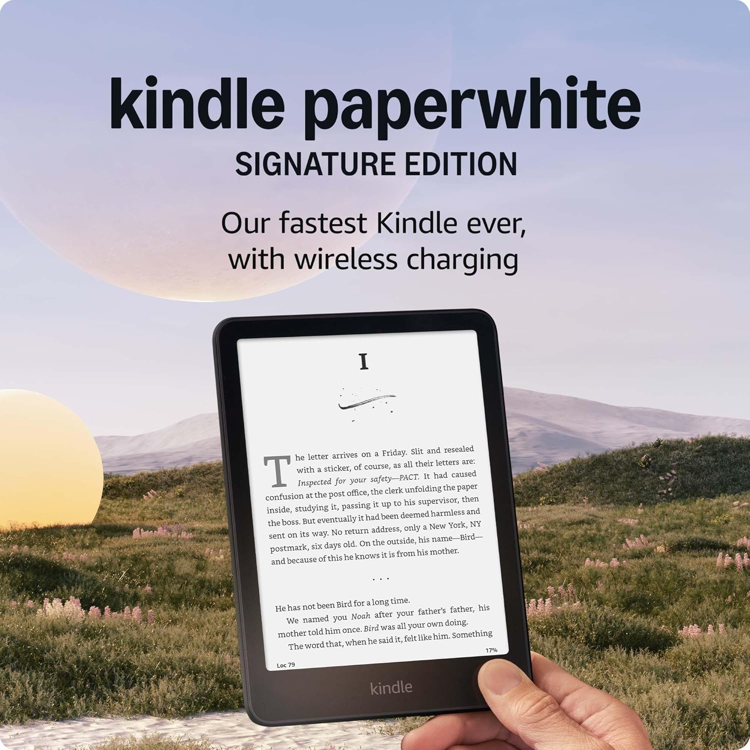 Amazon Kindle Paperwhite Signature Edition 32GB (newest model) – Our fastest Kindle with auto-adjusting front light, wireless charging, and weeks of battery life – Metallic Black